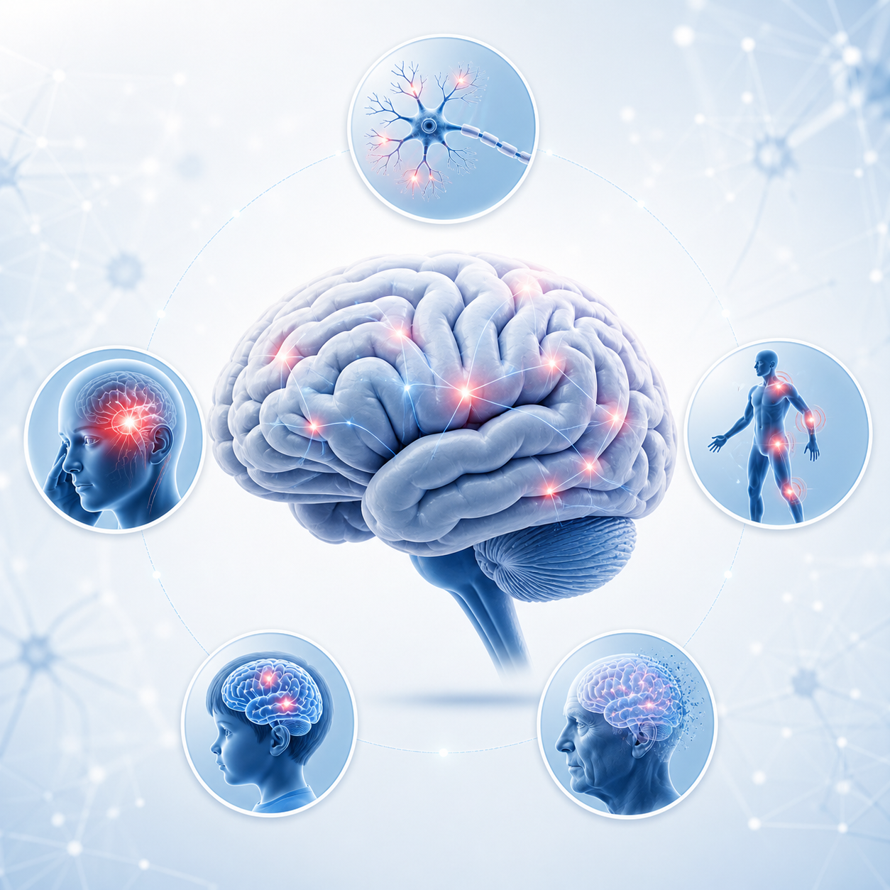 Neurological disorders illustration